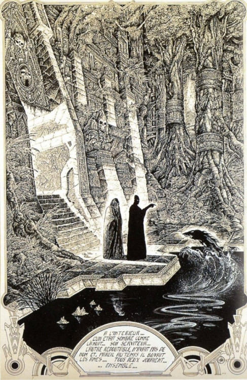 Philippe Druillet - Dessin préparatoire pour 'Gaïl' (bande dessinée) (2).jpg