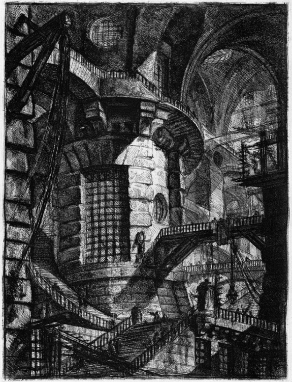 03 Prisons imaginaires, 2ème version, Planche III (La tour ronde).jpg