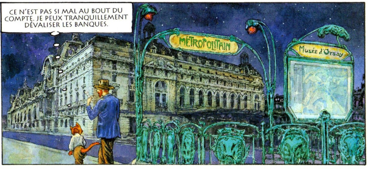 06.1 Gradimir Smudja - Sortie de métro musée d'Orsay, T2 Trois lunes.jpg