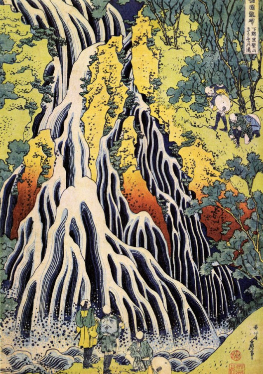 14.1 Hokusai -Cascade de Kirifuri au mont Kurokami dans la province de Shimotsuke - Copie.jpg