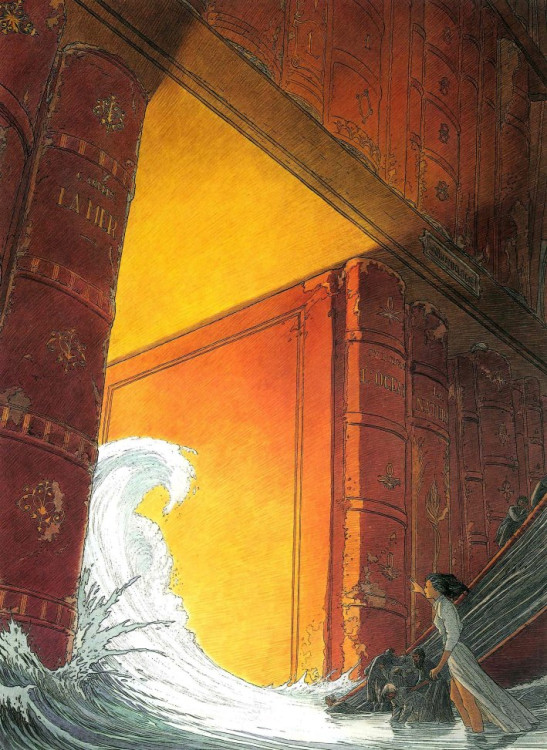 François Schuiten - L'écho des cités, illustration page 51, EO 1993.jpg