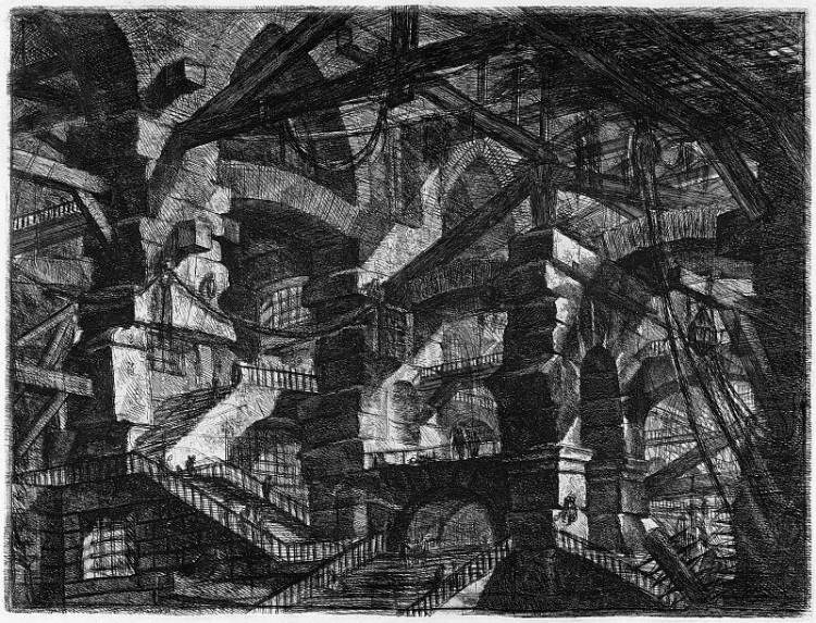 04 Piranèse - Prisons imaginaires, 2ème version, Planche XIV (L'arche gothique).jpg