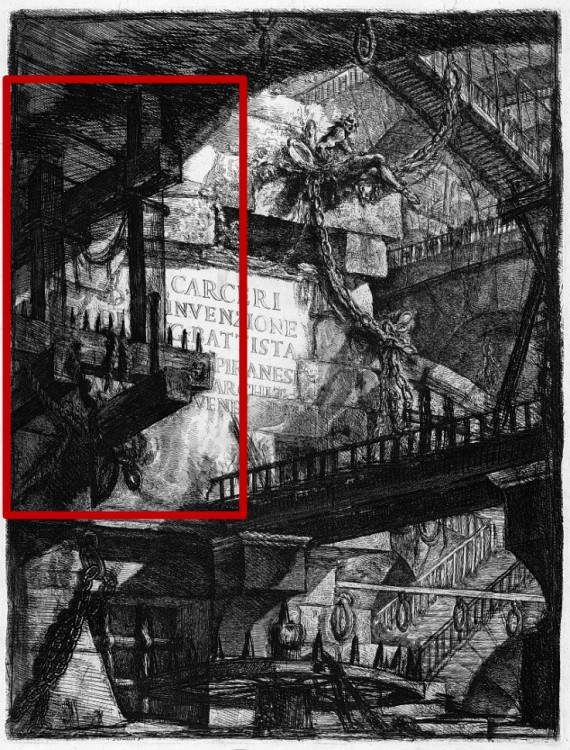 01 Piranèse - Prisons imaginaires, 2ème version, Planche I tracé.jpg