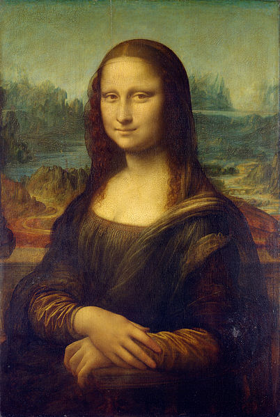 01 La Joconde de Léonard de Vinci (1503-1505, huile sur peuplier, 76,8x53, Paris, Musée du Louvre).jpg