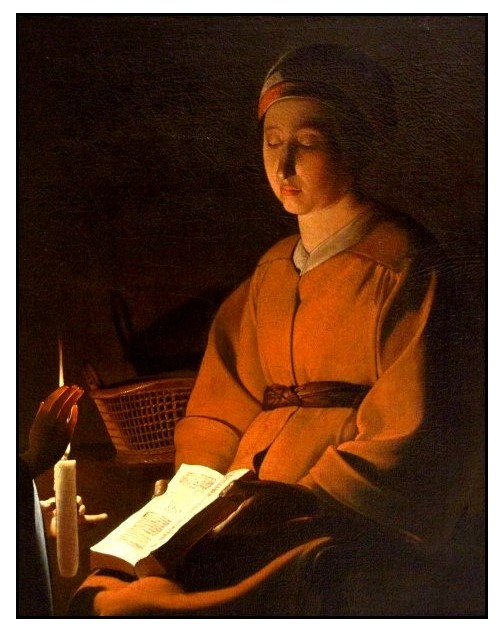 L'éducation de la Vierge, détail, de Georges de La Tour.jpg