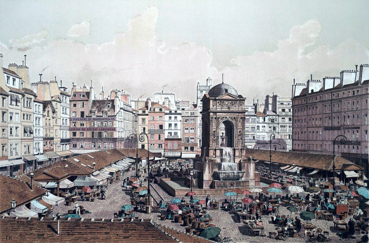 Sambre -Marché_des_Innocents,_1855 theodore josef hauffbauer.jpg