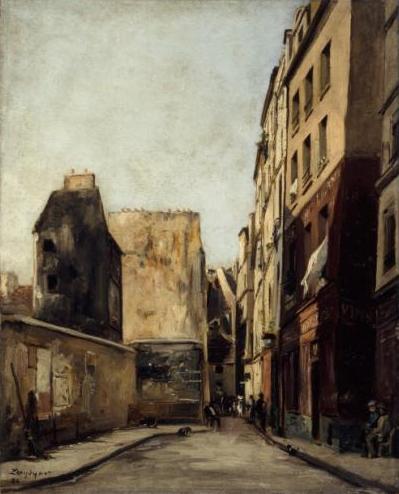 Rue st julien le pauvre vers rue Galande 1886 LANSYER Maurice emmanuel.jpg