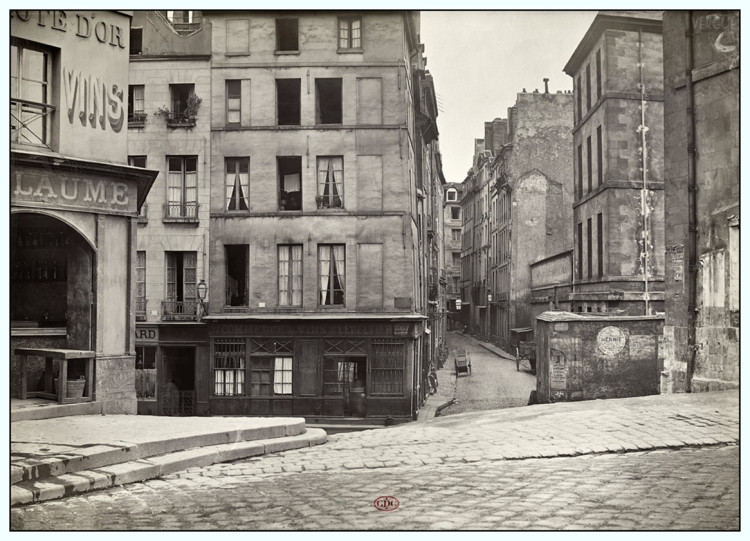 Marville 1866 Rue du Fouarre depuis le quai Montebello.jpg