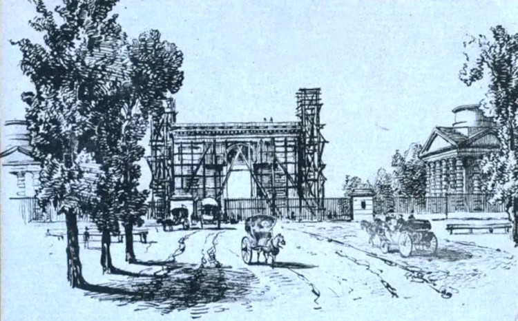 arc de triomphe en construction 1832.jpg